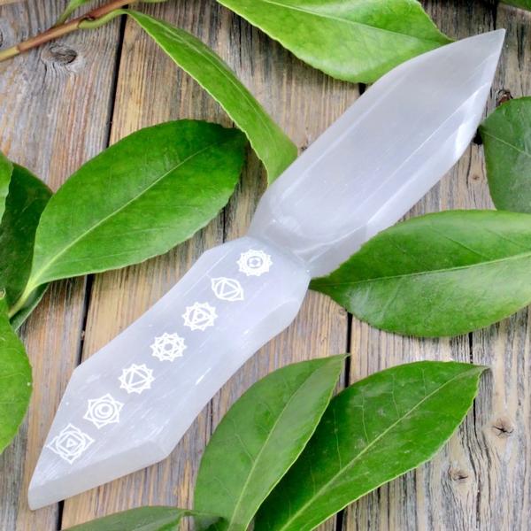 Selenite Athame (6 inches)