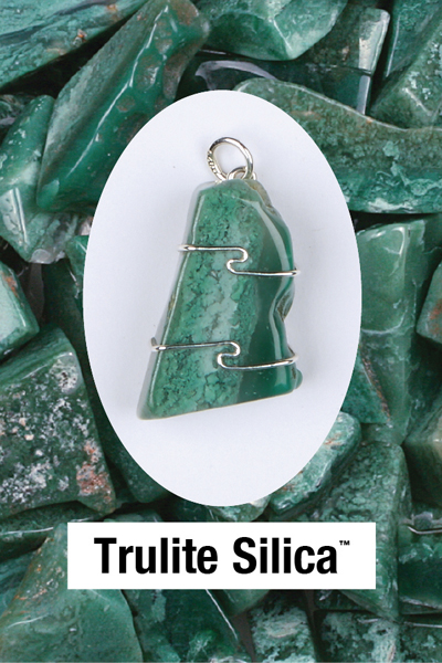Trulite Silica Wire Wrap Pendant