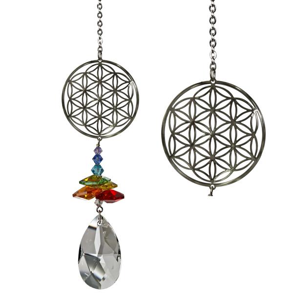 Crystal Fantasy Suncatcher, Flower of Life