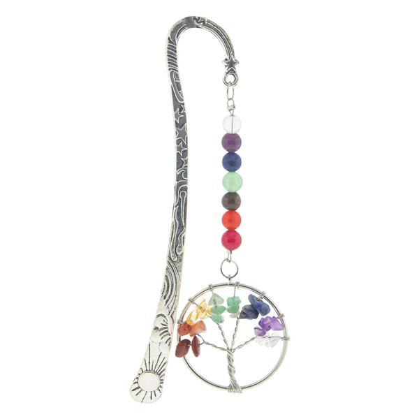 Metal Bookmark with Chakra Tree of Life