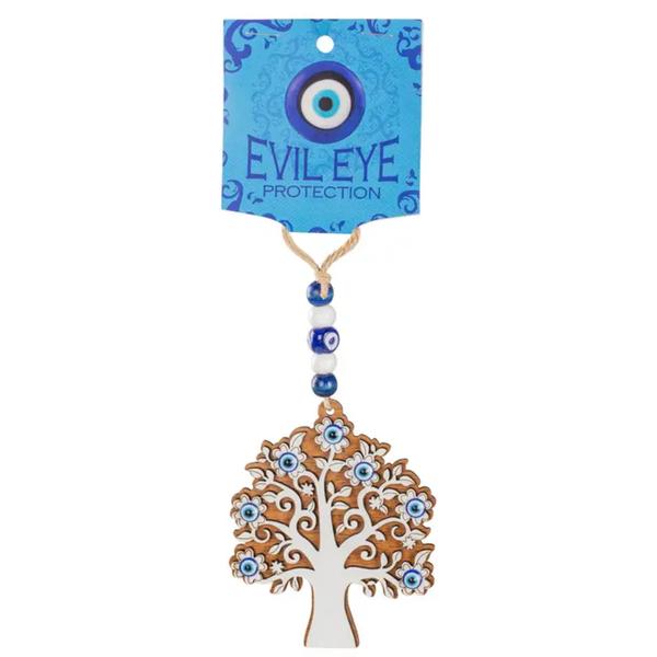 Evil Eye Wooden Tree Hanging