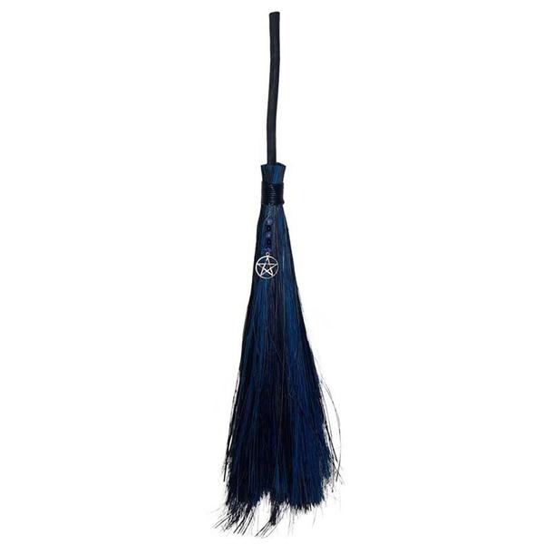 Pentacle Broom with Sodalite