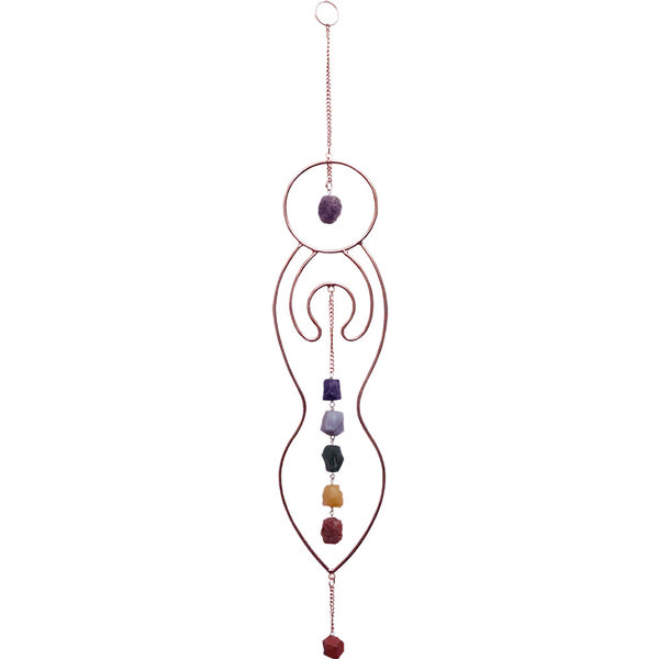 Chakra Goddess Wall Hanging Copper