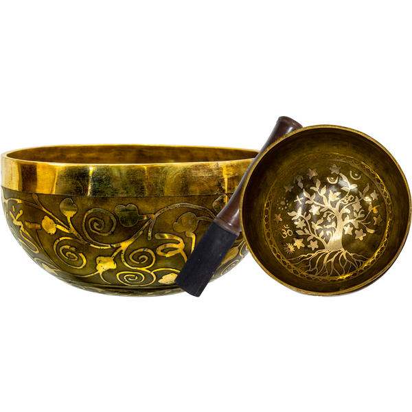 Hand Hammered Tree of Life Singing Bowl