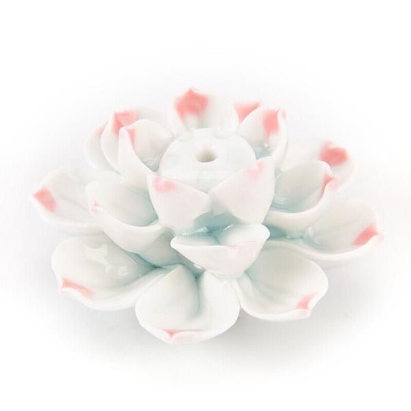 Pink Ceramic Lotus Incense Burner