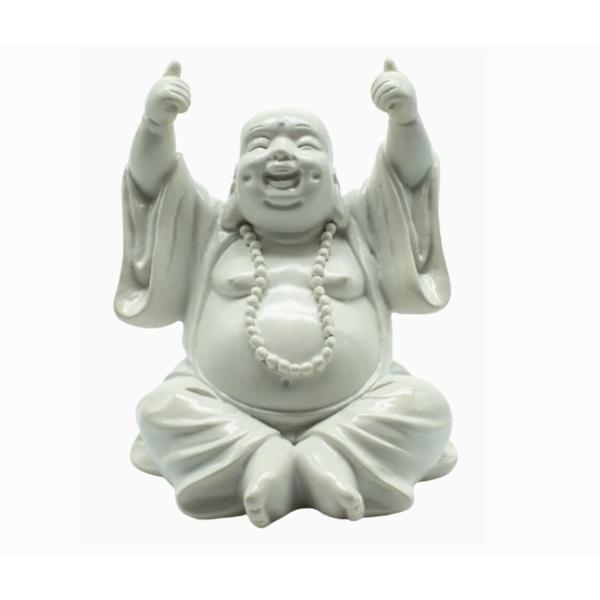 White Thumbs Up Buddha