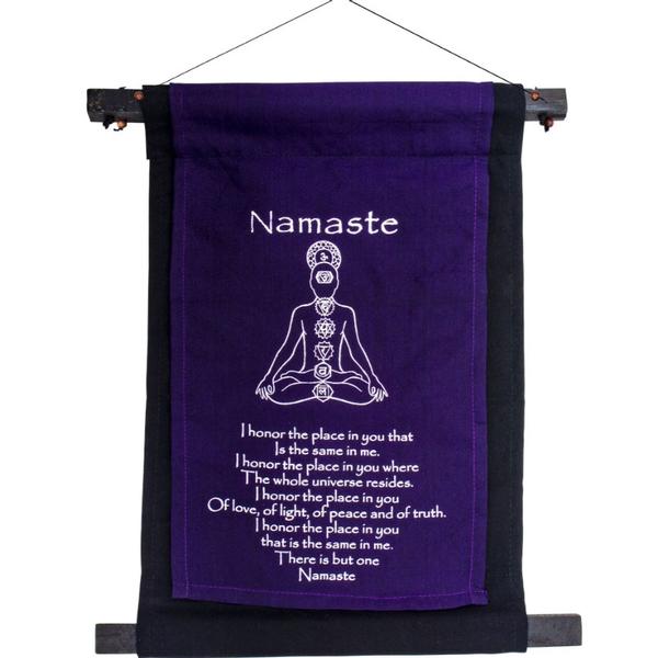 Namaste Small Cotton Banner