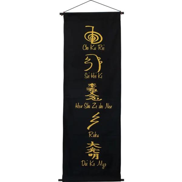 Reiki Symbols Cotton Banner