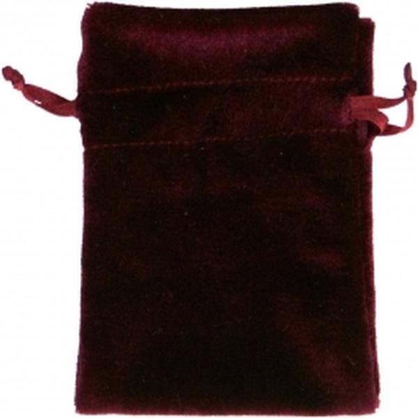Burgundy 4x6 Unlined Velvet Bag