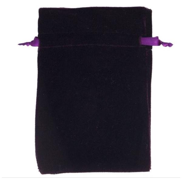 Purple Unlined Velvet Bag