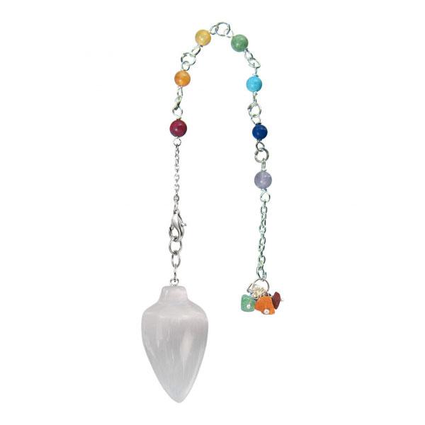 Selenite Teardrop Pendulum