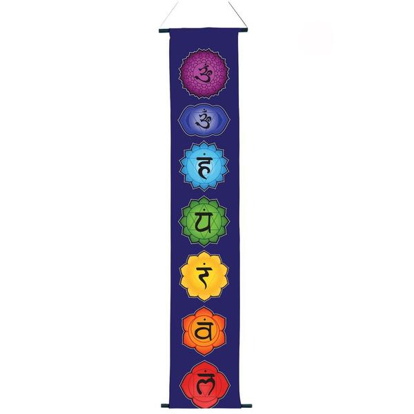 Chakra Banner Blue Background