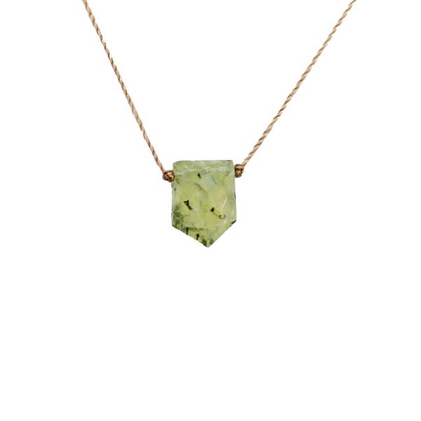 Prehnite Necklace - I Am Not Afraid