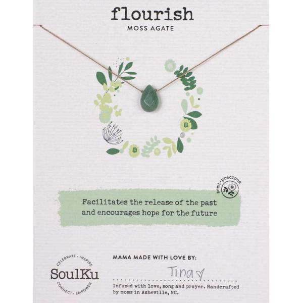 Moss Agate Soul-Full of Light Necklace to Flourish