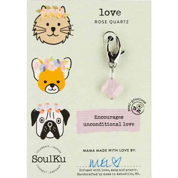 Pet Charm Rose Quartz for Love