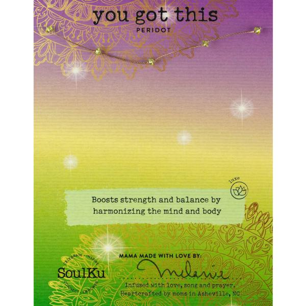Peridot Celestial Necklace - You Got This