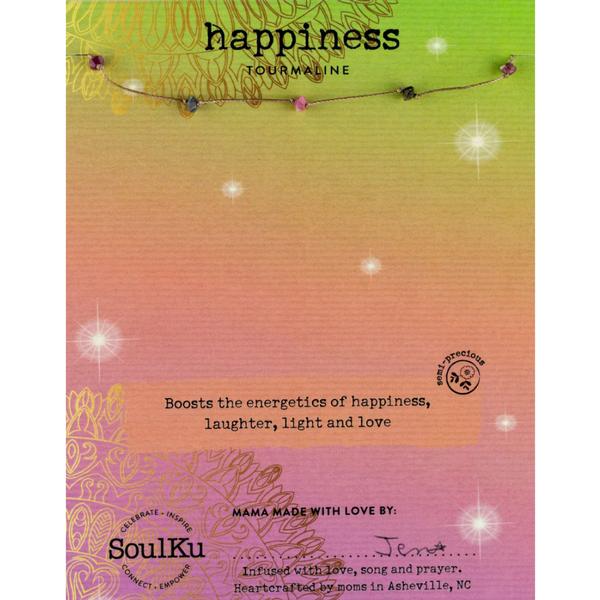 Rainbow Tourmaline Celestial Necklace - Happiness