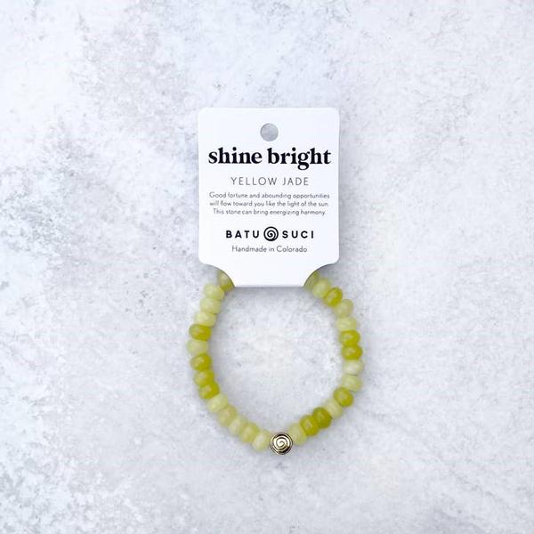 Shine Bright Yellow Jade Bracelet