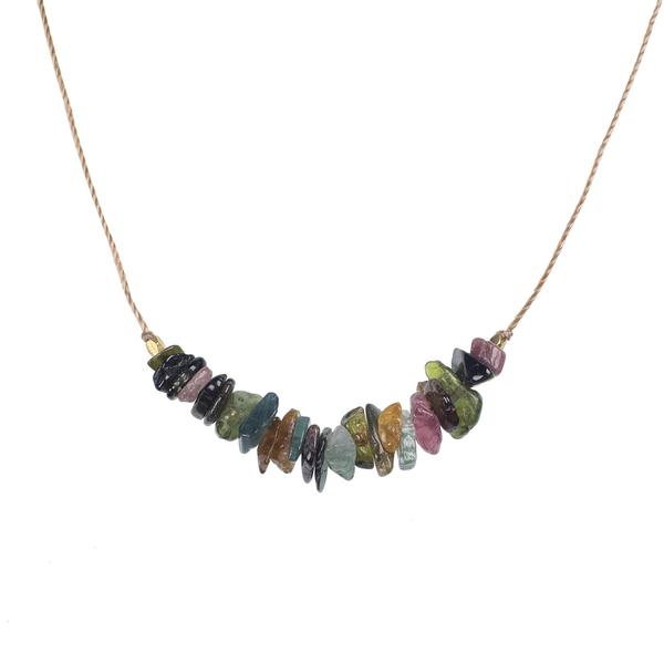 Tourmaline Seed Necklace for Happiness