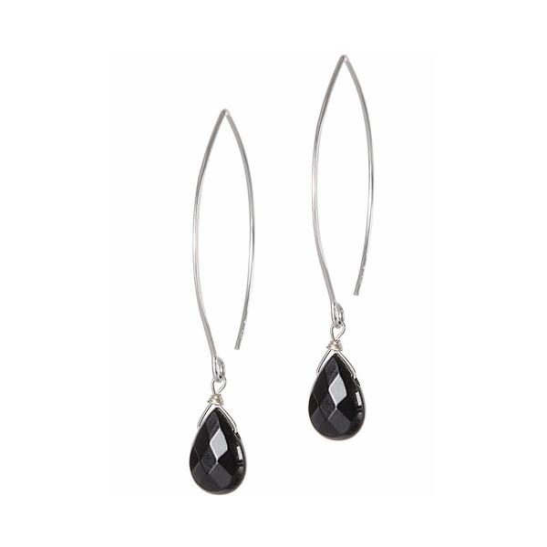 Black Onyx Soul-Full of Light Long Earrings for Stress Relief