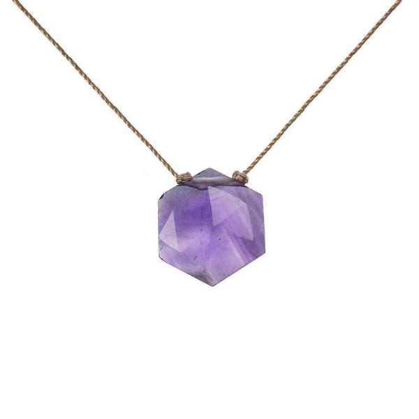 Amethyst Sacred Geometry Necklace to Heal