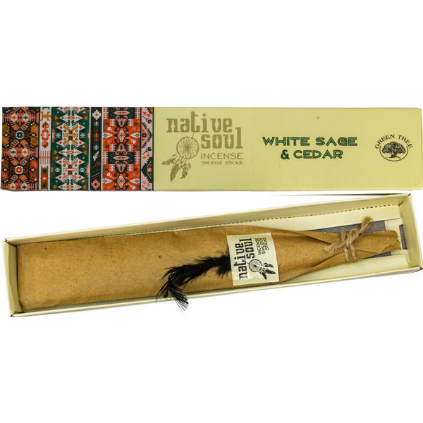 Green Tree Incense Sticks- White Sage and Cedar