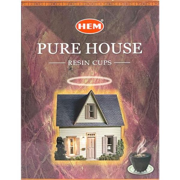 HEM Resin 10 Incense Cups, Pure House