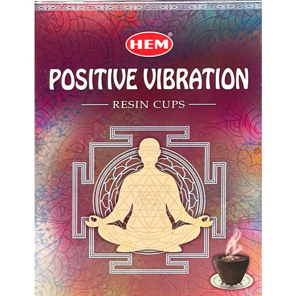 HEM Resin 10 Incense Cups, Positive Vibration