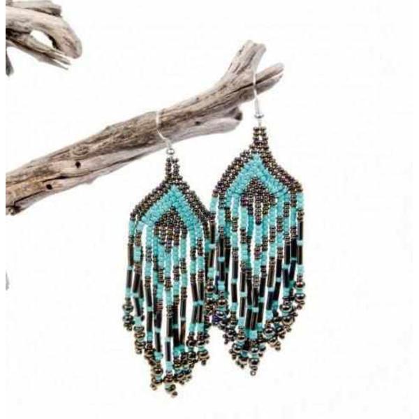 Turquoise/Mocha Alegria Earrings