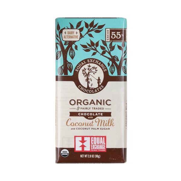 Organic Chocolate with Coconut Milk (55%)