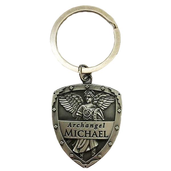 Archangel Michael Shield Keychain