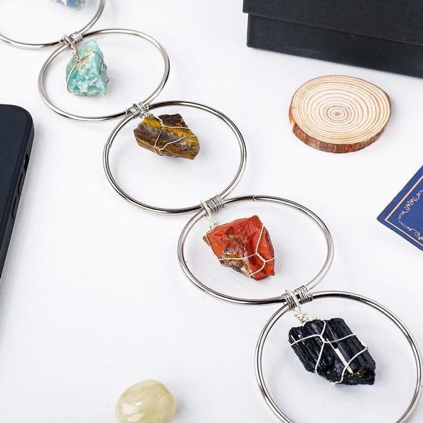 7 Chakra Raw Gemstone Wall Hanging