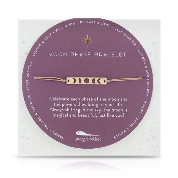 Moon Phases Pull String Bracelet
