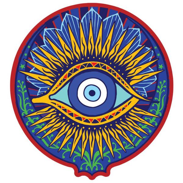 Golden Evil Eye Patch