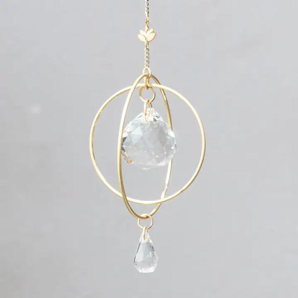 Brass Suncatcher Strength with Lotus