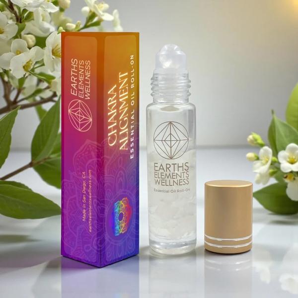 Chakra Alignment Essential Oil & Crystal Roll-On