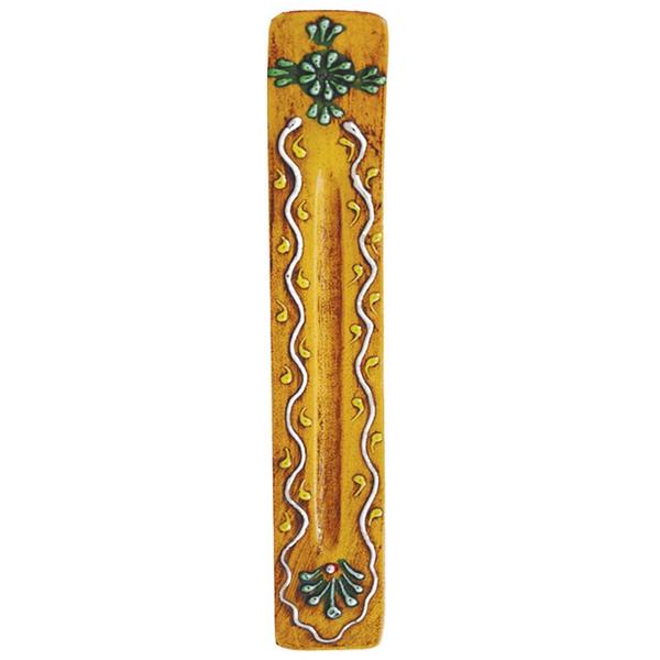 Mustard Wooden Incense Burner