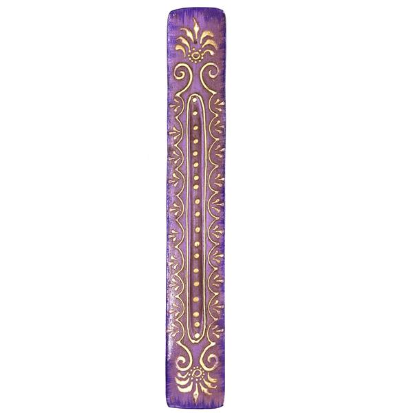 Purple Wooden Incense Burner