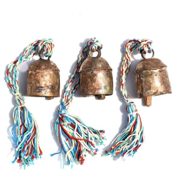 Mini Indian Bell with Colorful Tassel