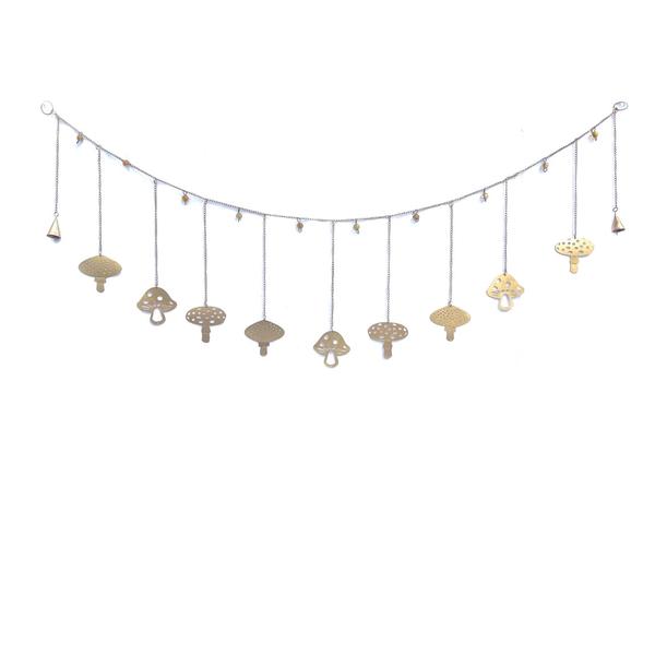 Gold Mushroom Garland