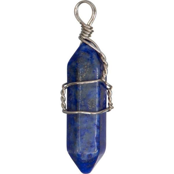 Wire-wrapped Lapis Pendant