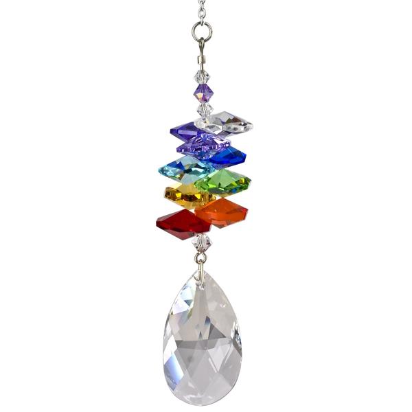 Crystal Rainbow Cascade Suncatcher, Almond