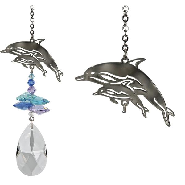 Crystal Fantasy Suncatcher, Dolphins