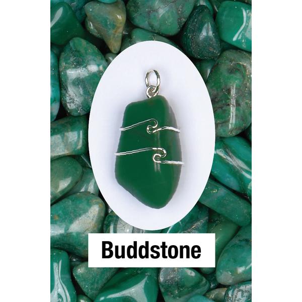 Buddstone Wire Wrapped Pendant