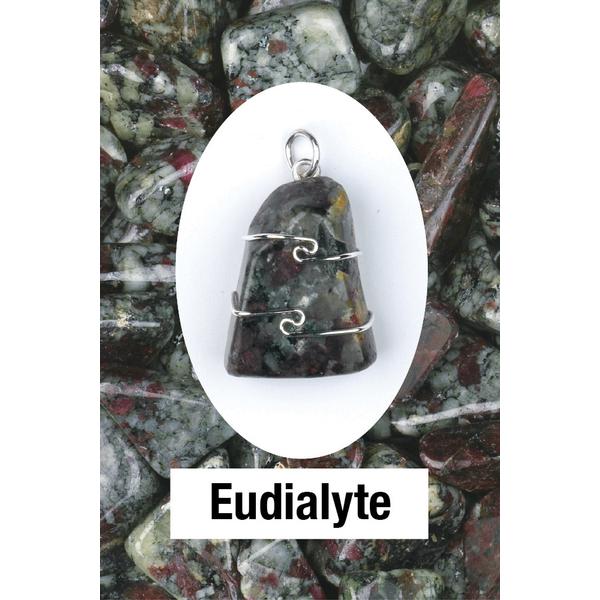 Eudialyte Wire Wrap Pendant
