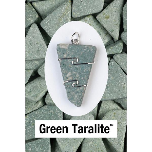 Green Taralite Wire Wrap Pendant