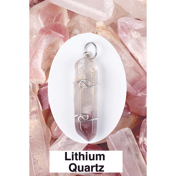 Lithium quartz pendant sale