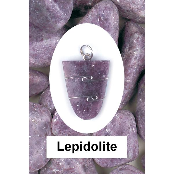 Lepidolite Wire Wrap Pendant