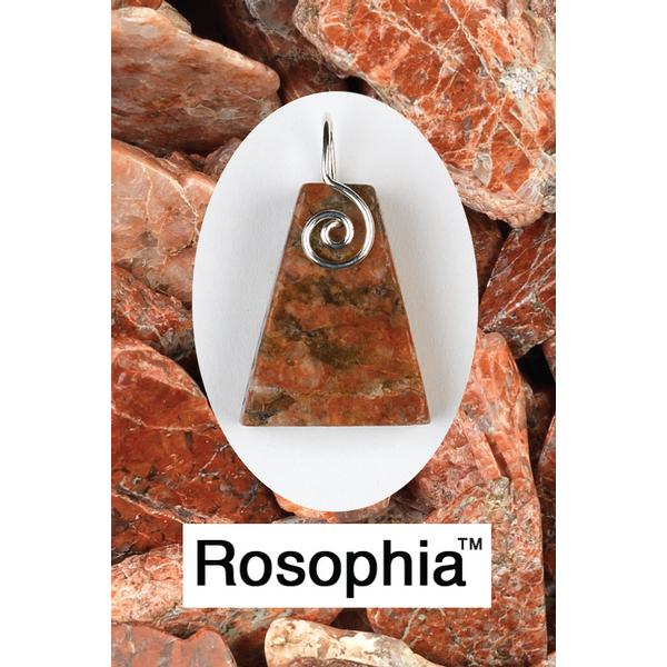 Rosophia Spiral Front Wire Wrap Pendant