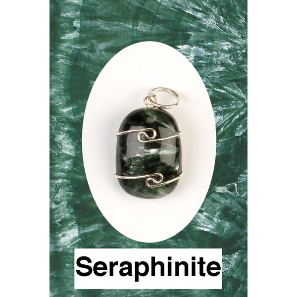 Seraphinite Wire Wrap Pendant